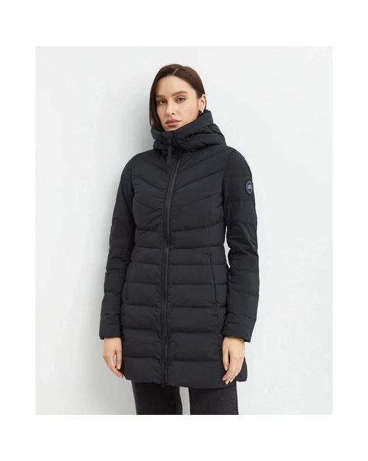 Canada Goose Jassen ,Zwart ,Nylon Korte Zwarte Donsjas Clair in het Black