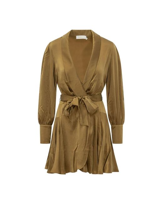 Wrap Dresses Zimmermann de color Green