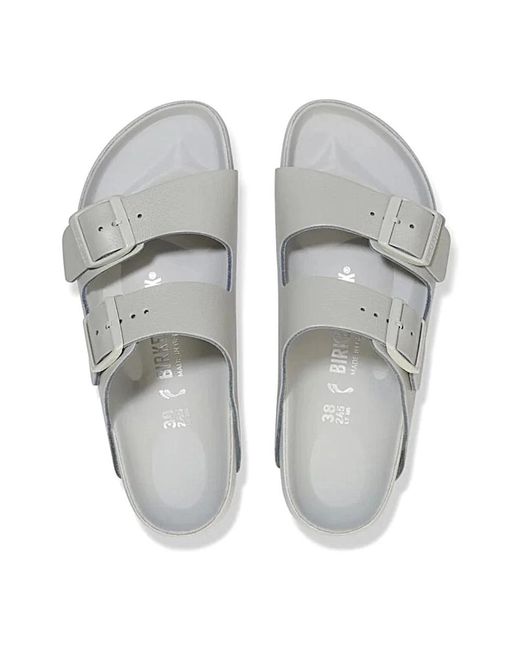 Birkenstock White Sliders