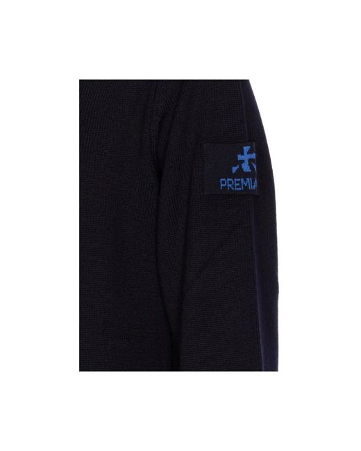 Premiata Blue Round-Neck Knitwear for men