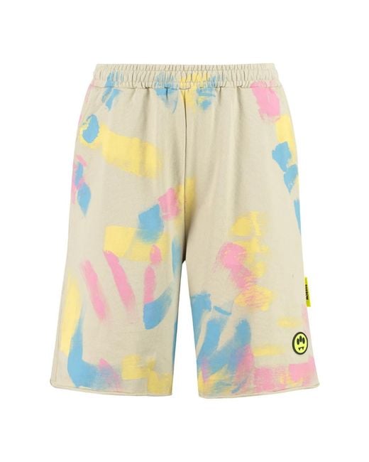 Barrow Yellow Casual Shorts for men