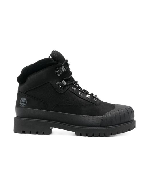 Timberland Black Lace-Up Boots for men