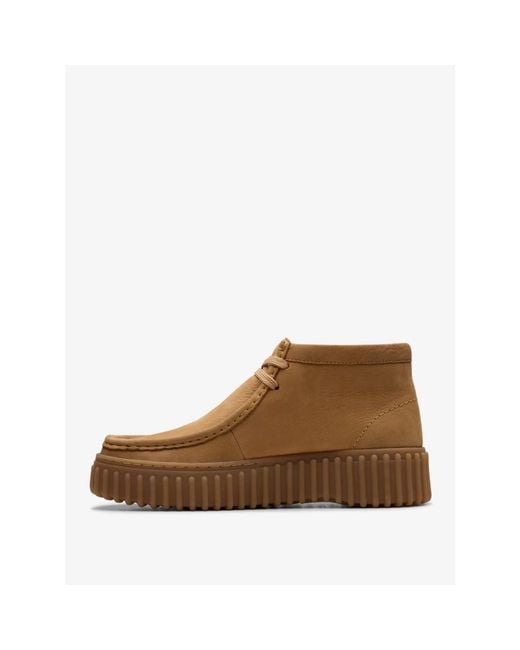 Clarks Brown Torhill Moss Ankle Boot
