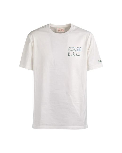 Mc2 Saint Barth White T-Shirts for men
