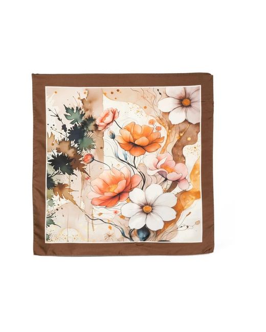D'Aniello Metallic Silk Scarves
