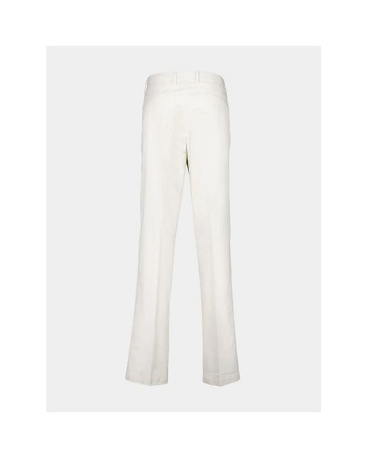 Boglioli White Wide Trousers for men