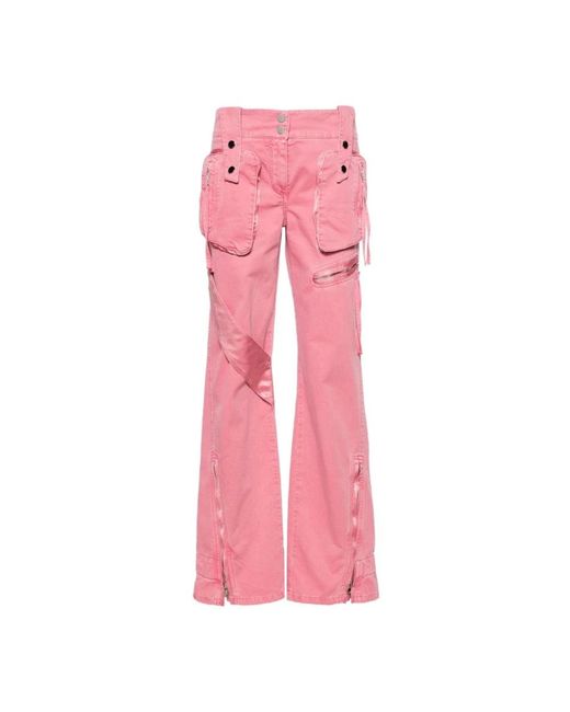 Blumarine Pink Wide Trousers