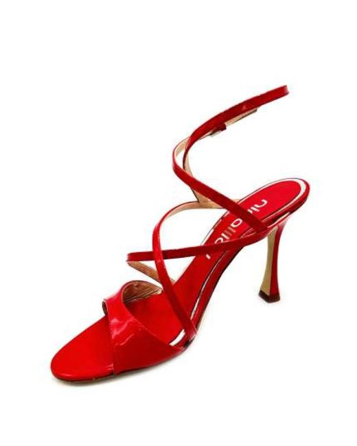 Ninalilou Red High Heel Sandals