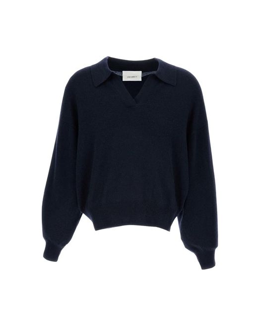 Lisa Yang Blue V-Neck Knitwear