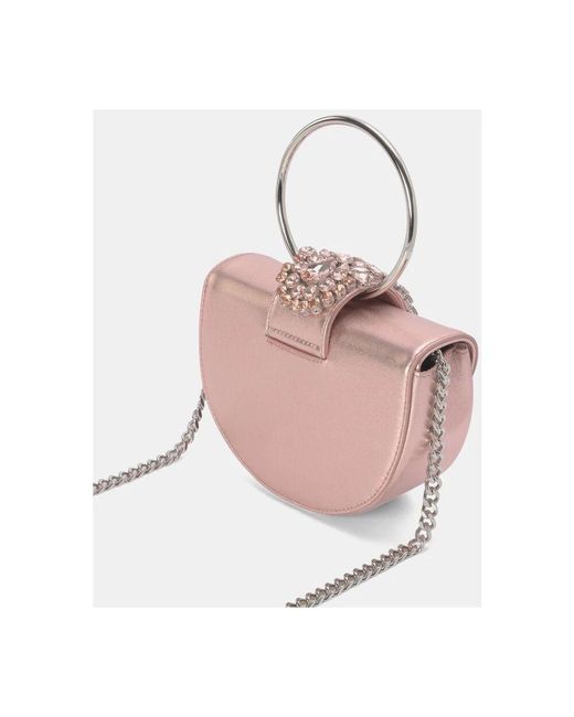 Alma En Pena. Pink Moon flap clutch bag