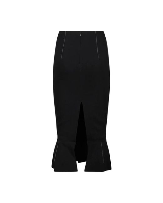 Marni Zwarte Peplum Zoom Rok in het Black