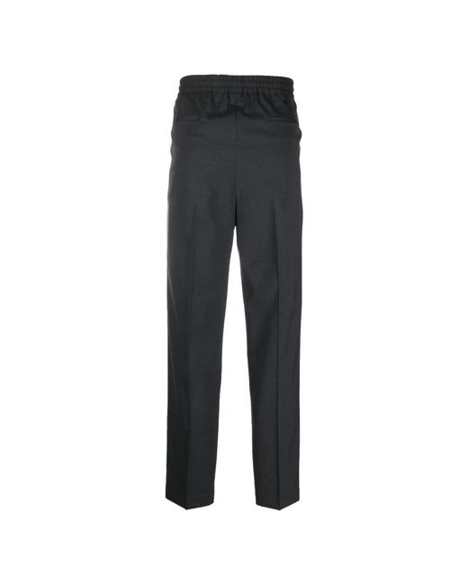 BRIGLIA Gray Straight Trousers for men