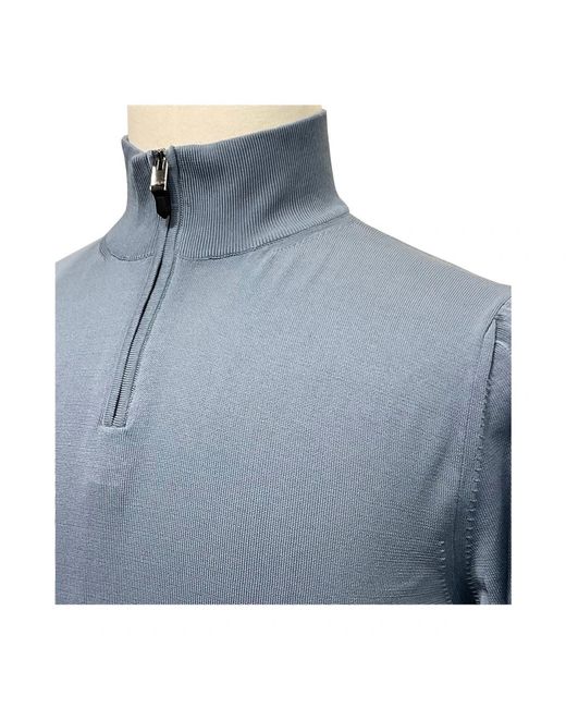 Canali Blue Turtlenecks for men