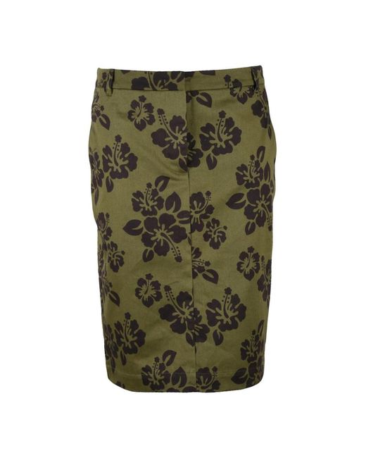 Aspesi Green Midi Skirts