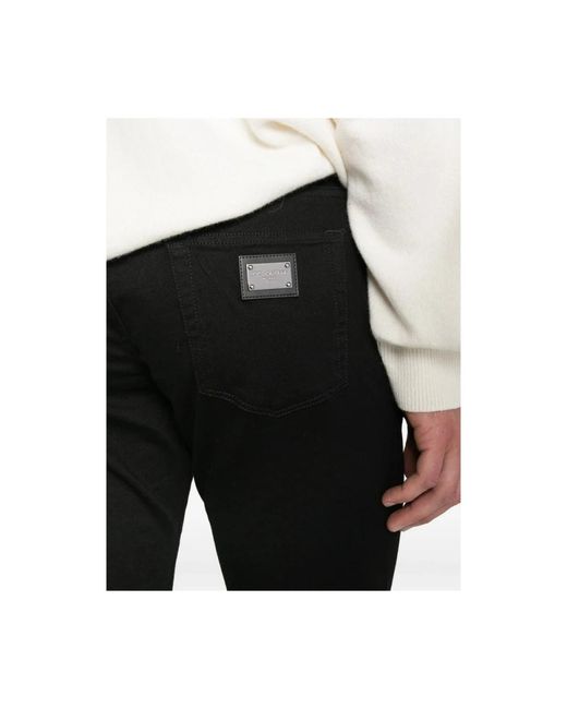 Dolce & Gabbana Black Slim-Fit Jeans for men