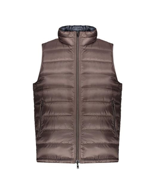 Vests Herno pour homme en coloris Brown