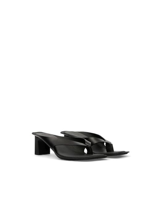 MM6 by Maison Margiela Black Heeled Mules