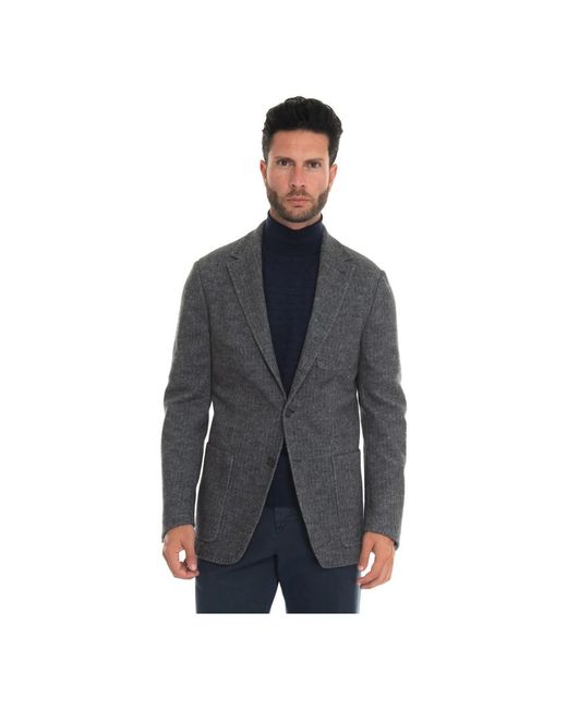 Blazers Canali pour homme en coloris Gray