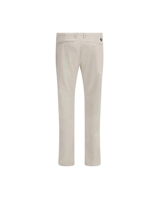 Jacob Cohen Gray Beige Cotton Casual Pants for men
