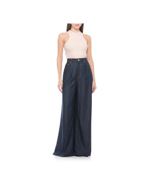 Dondup Blue Wide Jeans