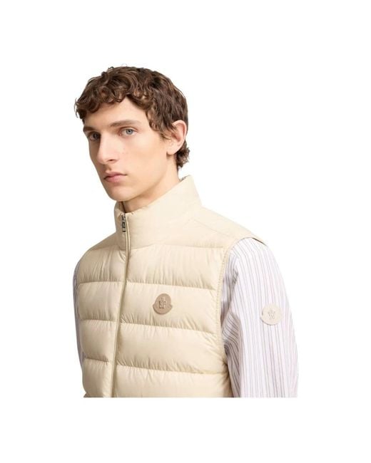 Moncler Natural Vests for men