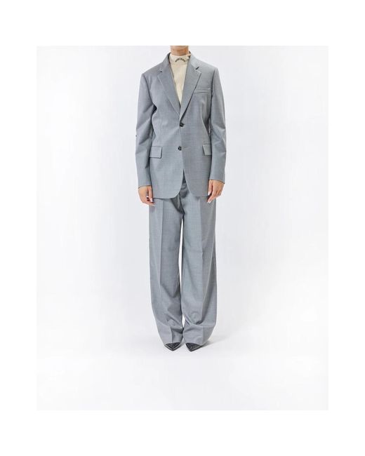Moschino Jassen ,Grijs ,Wol Giacca Alamari in het Blue