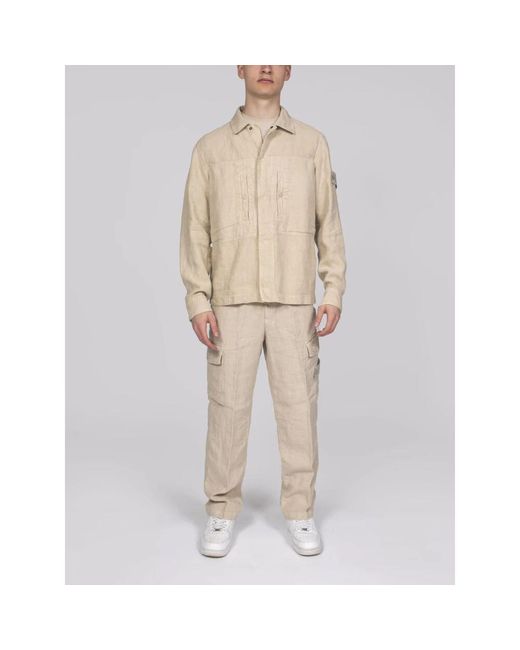 Stone Island Regular Ghost Pants in Natural für Herren