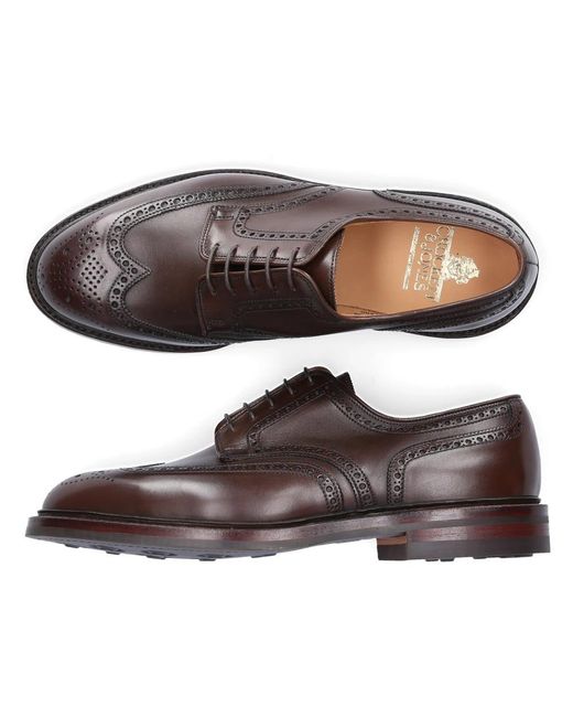 Crockett and Jones Brown Business Shoes for men