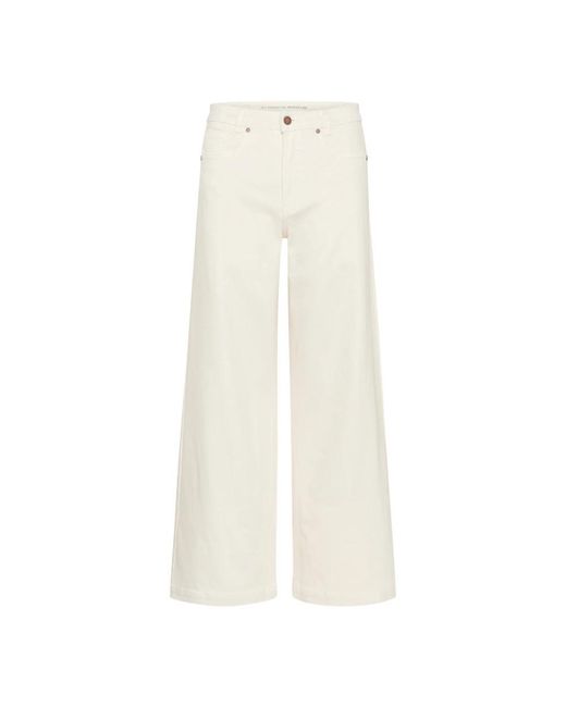 Jeans > wide jeans My Essential Wardrobe en coloris White