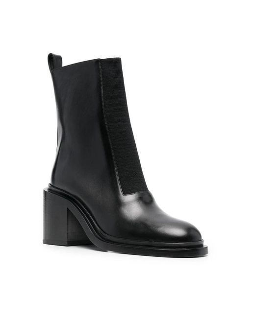 Jil Sander Black Heeled Boots