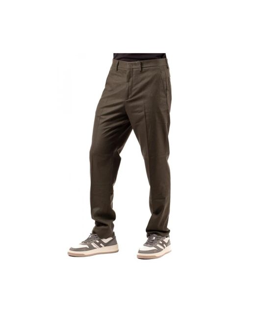 hindustrie Gray Slim-Fit Trousers for men