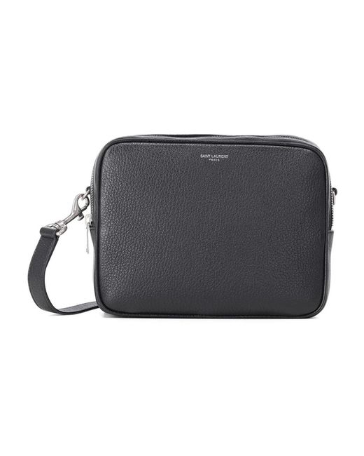 Saint Laurent Black Messenger Bags for men