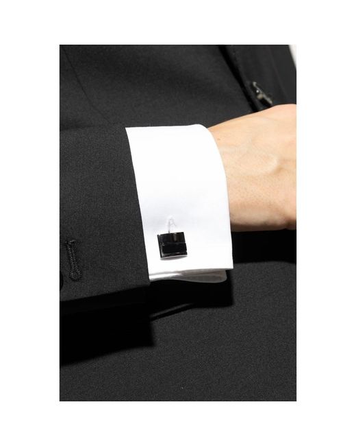 Cufflinks & Tie Clips di Lanvin in Metallic da Uomo