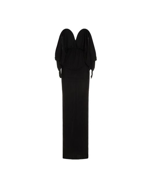 Saint Laurent Black Maxi Dresses