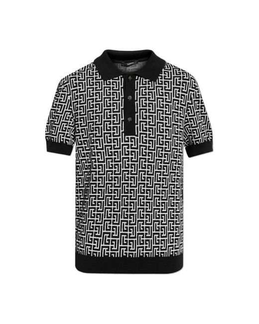 Tops > polo shirts Balmain pour homme en coloris Black