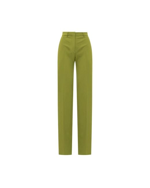 Del Core Green Straight Trousers