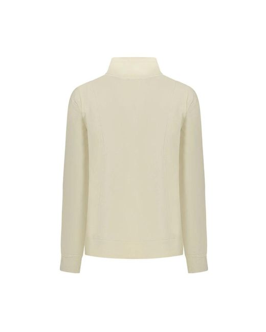Freddy Hoodies & Sweatvesten ,Wit ,Katoen Zip-Through Sweatshirt in het Natural