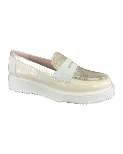 Pitillos Metallic Bequeme Mokassin Schuhe