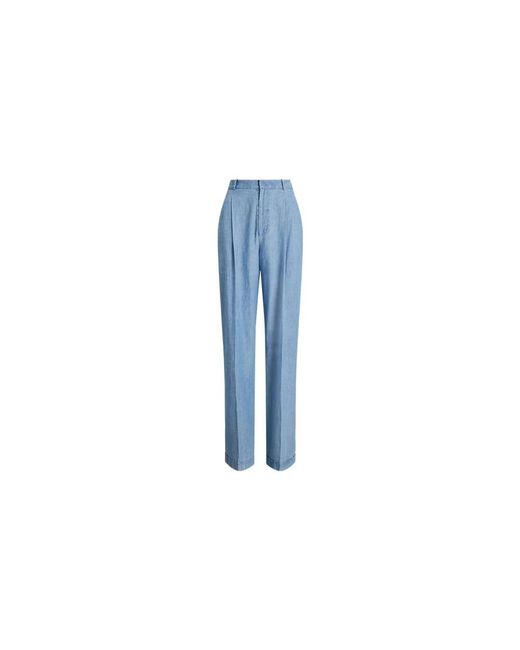Polo Ralph Lauren Blue Straight Trousers