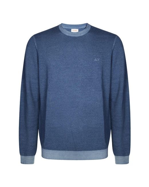 Sun 68 Reiskorn Chic Stil Hemd in Blue für Herren