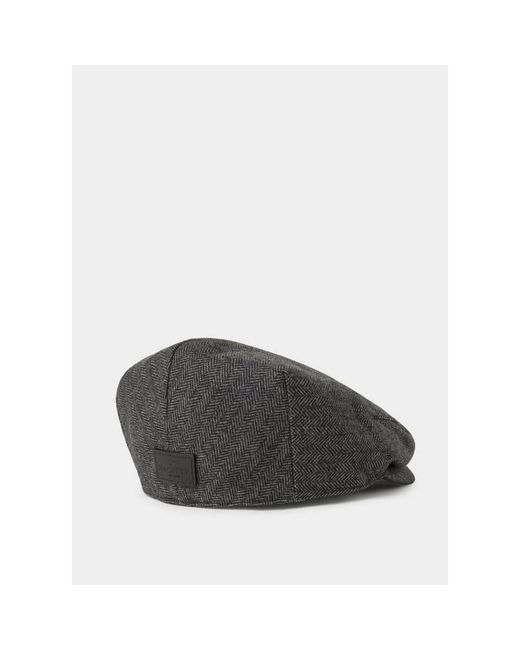 Hackett Gray Herringbone Flat Cap