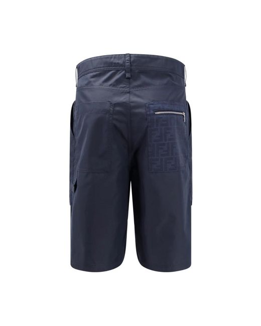 Fendi Blue Casual Shorts for men