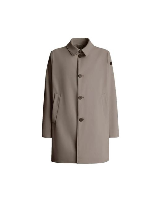 Rrd Brown Single-Breasted Coats for men