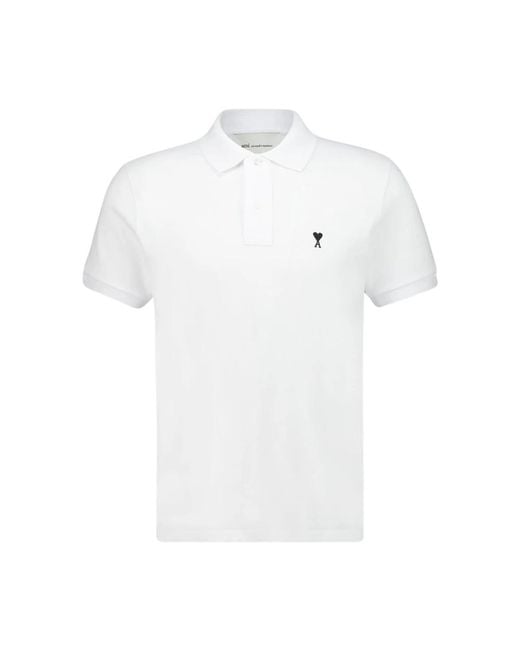 AMI White Polo Shirts for men