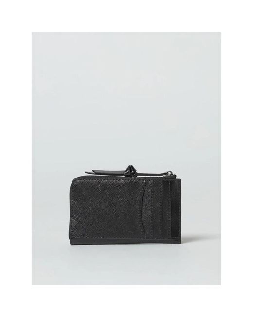 Marc Jacobs Compacte Kaarthouder Met Ritssluiting in het Black