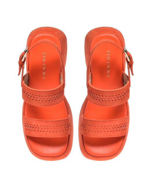 Baldinini Red Flat Sandals