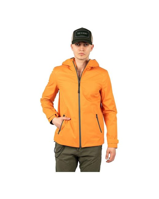 Geox Jassen ,Oranje ,Polyester Waterdichte Winddichte Lichtgewicht Jas Mannen in het Orange voor heren