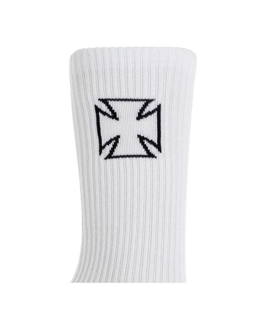 Vetements Ribbed Crew Socks in het White voor heren