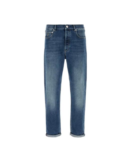Brunello Cucinelli Blue Straight Jeans for men