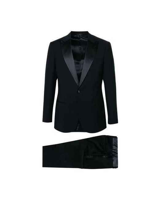 Giorgio Armani Black Single Breasted Suits for men